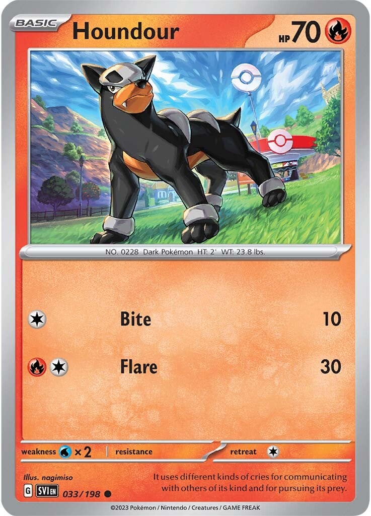 Houndour (033/198) [Scarlet & Violet: Base Set] | I Want That Stuff Brandon