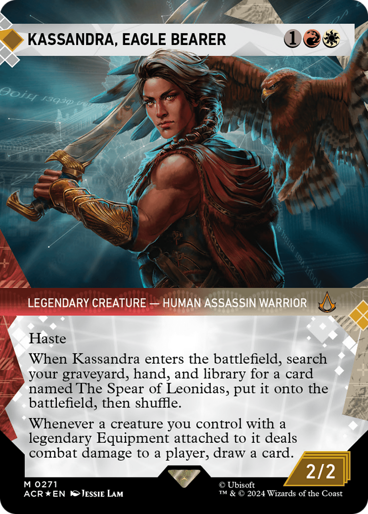 Kassandra, Eagle Bearer (Showcase) (Textured Foil) [Assassin's Creed] | I Want That Stuff Brandon