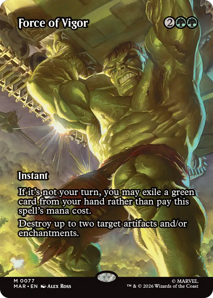 Force of Vigor (Borderless) [Marvel Universe: Eternal-Legal] | I Want That Stuff Brandon