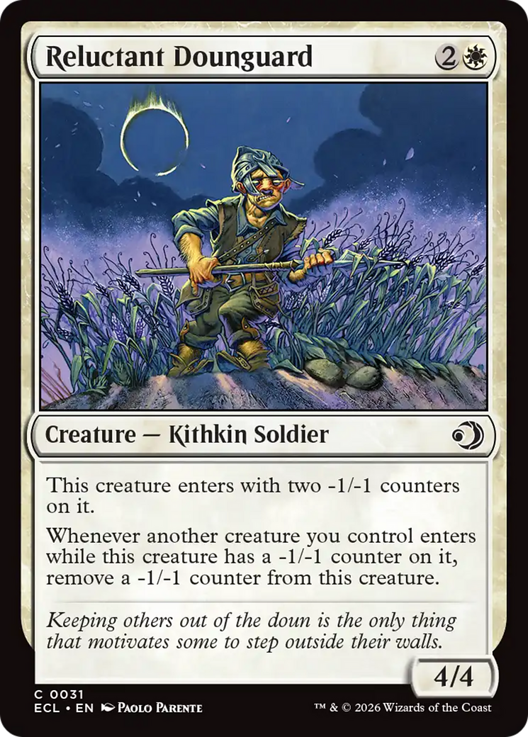 Reluctant Dounguard [Lorwyn Eclipsed] | I Want That Stuff Brandon
