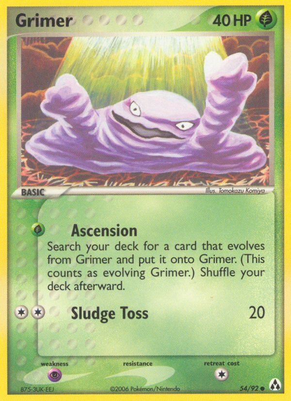 Grimer (54/92) [EX: Legend Maker] | I Want That Stuff Brandon