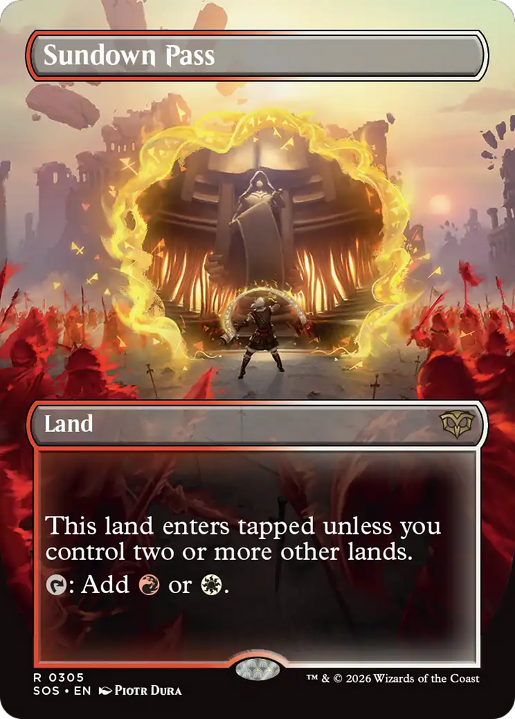 Sundown Pass (Borderless) [Secrets of Strixhaven] | I Want That Stuff Brandon