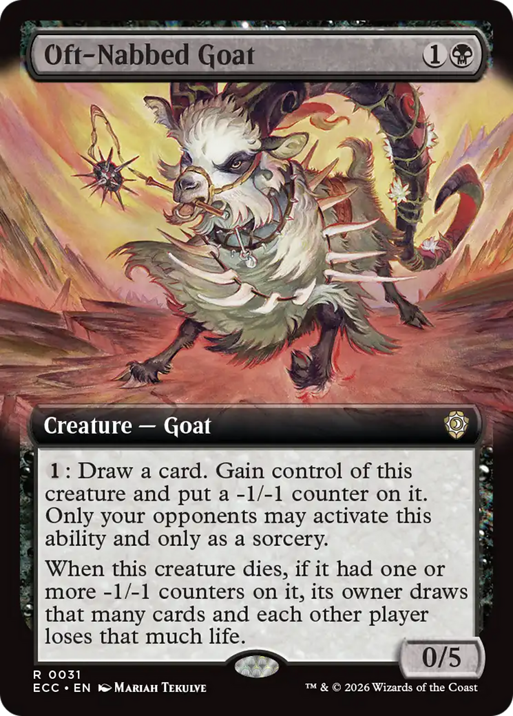 Oft-Nabbed Goat (Extended Art) [Lorwyn Eclipsed Commander] | I Want That Stuff Brandon