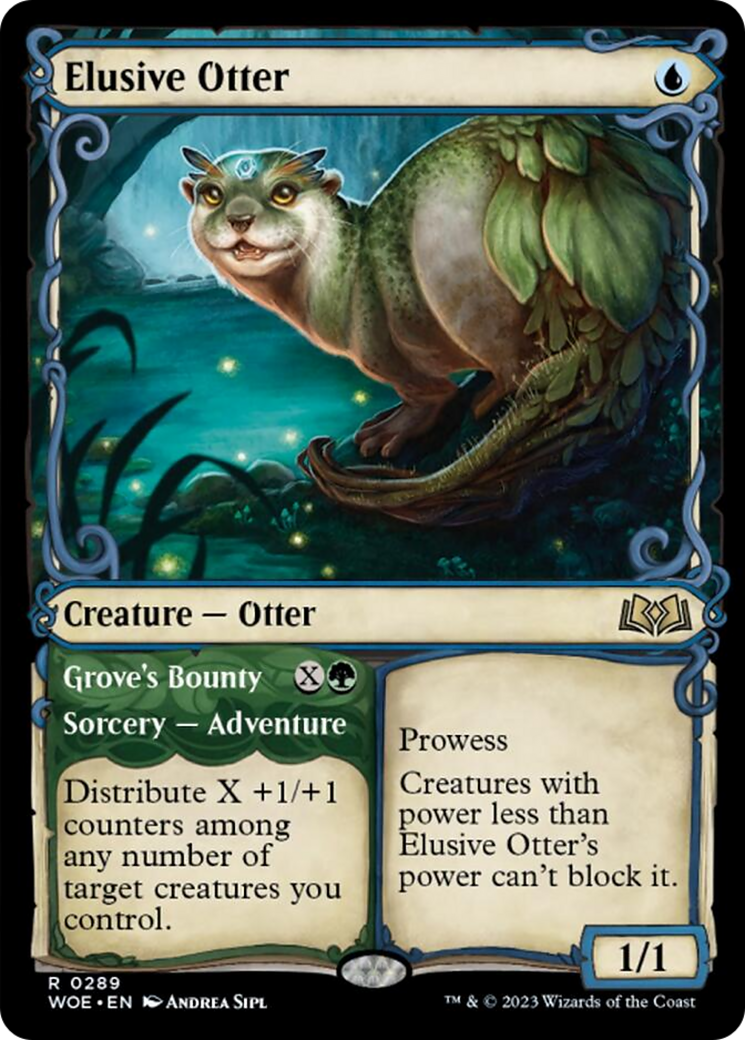 Elusive Otter // Grove's Bounty (Showcase) [Wilds of Eldraine] | I Want That Stuff Brandon