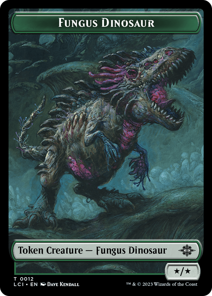 Fungus Dinosaur // Skeleton Pirate Double-Sided Token [The Lost Caverns of Ixalan Tokens] | I Want That Stuff Brandon