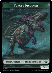 Fungus Dinosaur // Dinosaur (0001) Double-Sided Token [The Lost Caverns of Ixalan Tokens] | I Want That Stuff Brandon