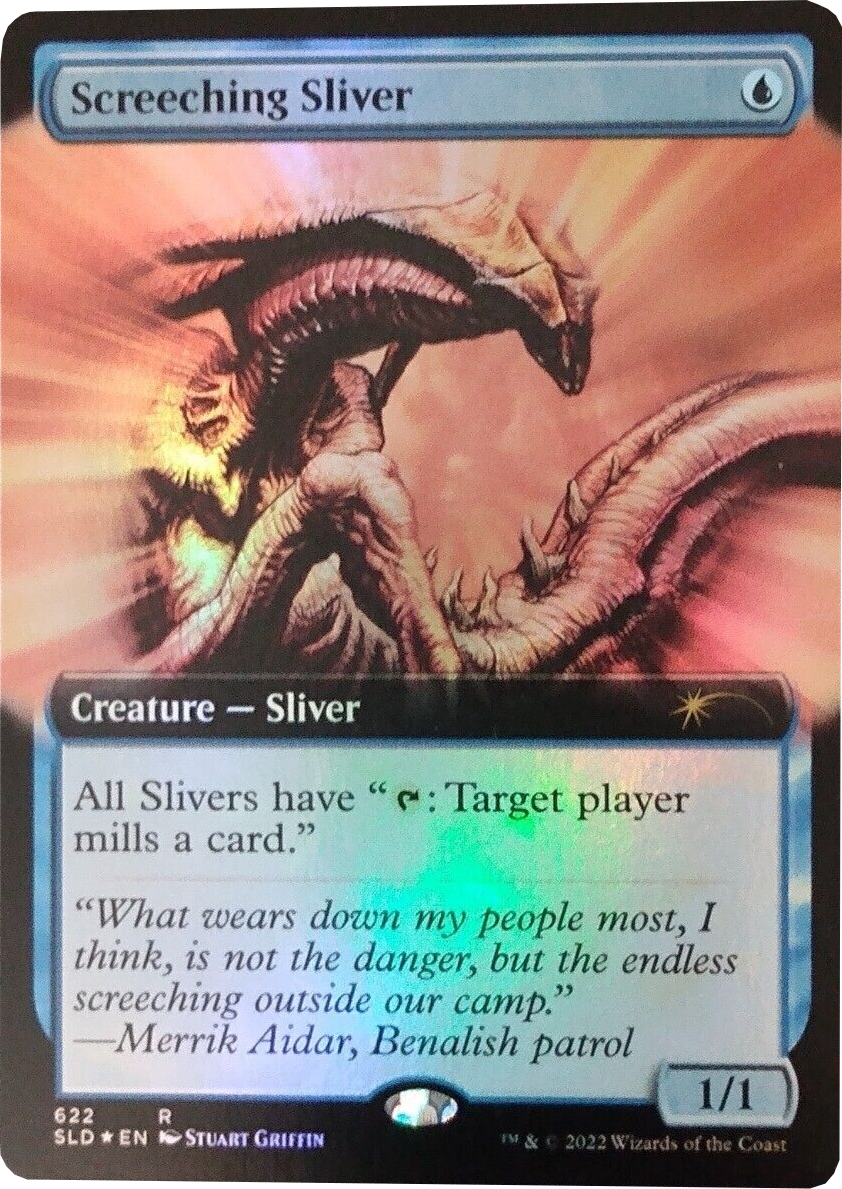 Screeching Sliver (Extended Art) [Secret Lair Drop Promos] | I Want That Stuff Brandon