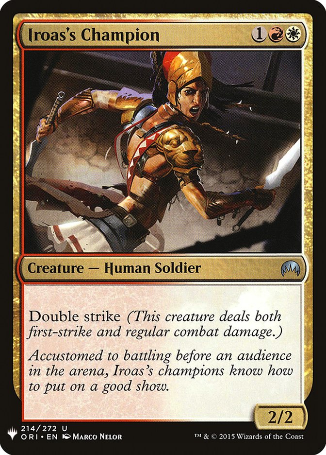 Iroas's Champion [Mystery Booster] | I Want That Stuff Brandon