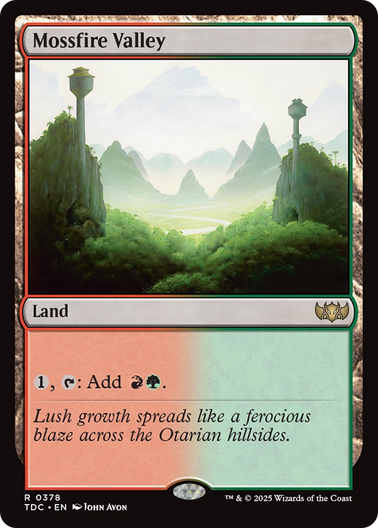 Mossfire Valley [Tarkir: Dragonstorm Commander] | I Want That Stuff Brandon