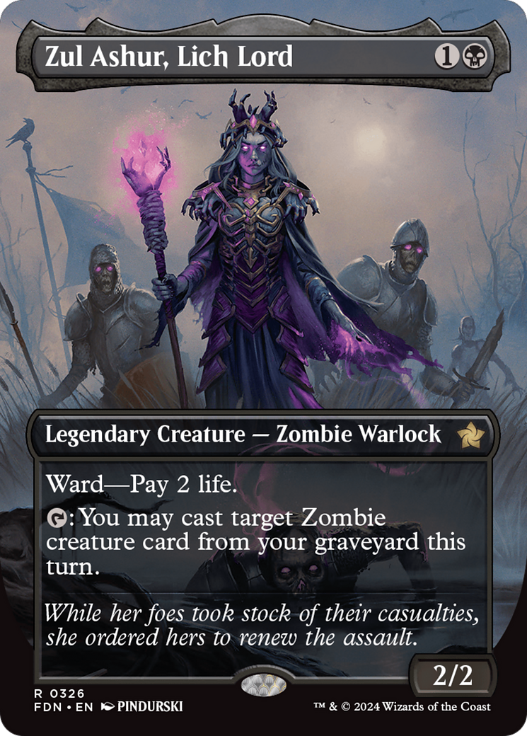 Zul Ashur, Lich Lord (Borderless) [Foundations] | I Want That Stuff Brandon