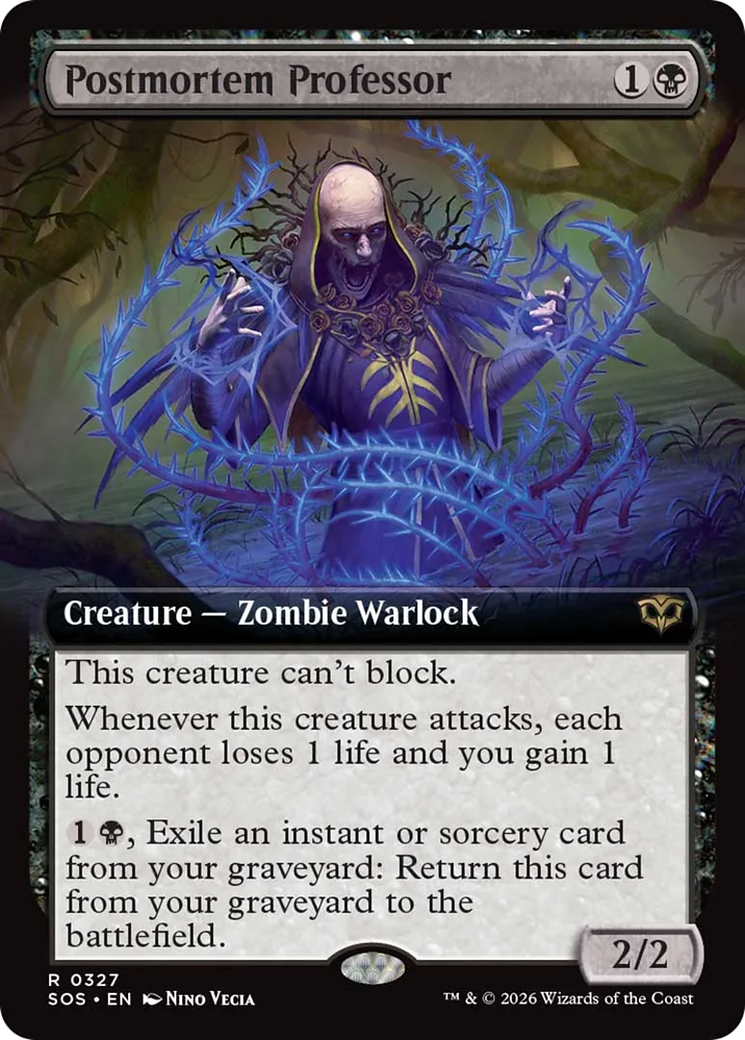 Postmortem Professor (Extended Art) [Secrets of Strixhaven] | I Want That Stuff Brandon