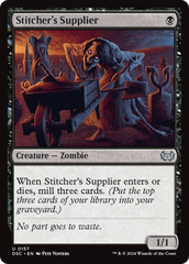 Stitcher's Supplier [Duskmourn: House of Horror Commander] | I Want That Stuff Brandon