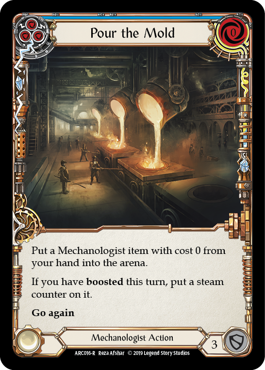 Pour the Mold (Blue) [ARC016-R] (Arcane Rising)  1st Edition Rainbow Foil | I Want That Stuff Brandon