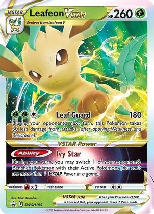 Leafeon VSTAR (SWSH195) (Jumbo Card) [Sword & Shield: Black Star Promos] | I Want That Stuff Brandon