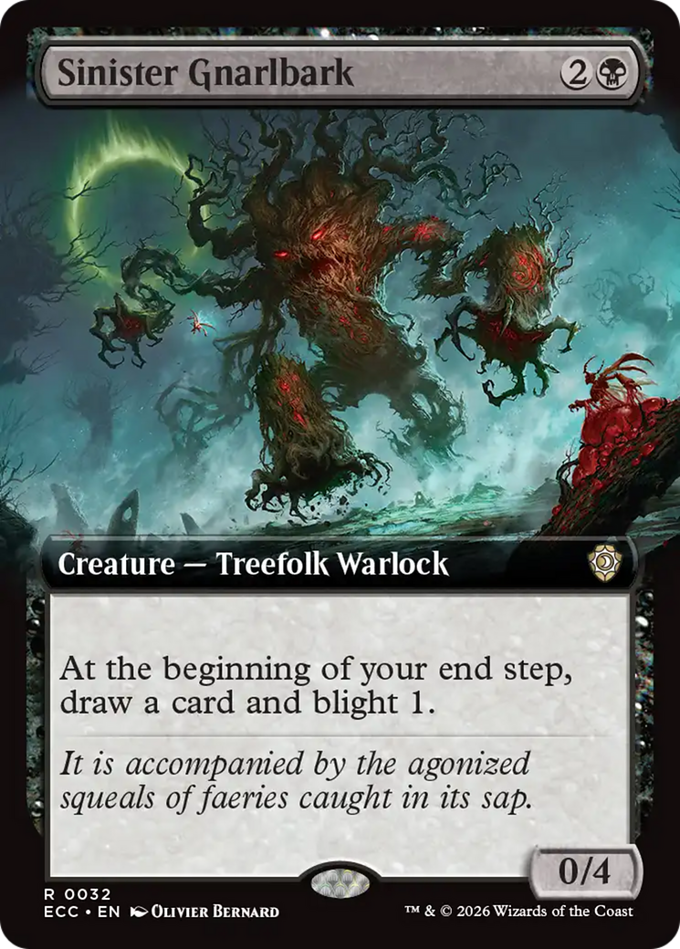 Sinister Gnarlbark (Extended Art) [Lorwyn Eclipsed Commander] | I Want That Stuff Brandon