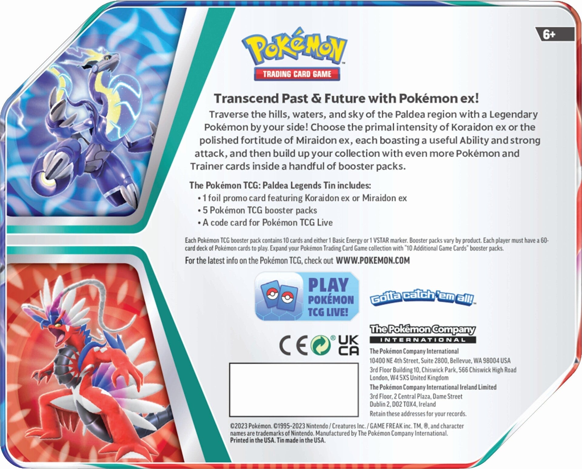 Paldea Legends Tins (Miraidon ex) | I Want That Stuff Brandon