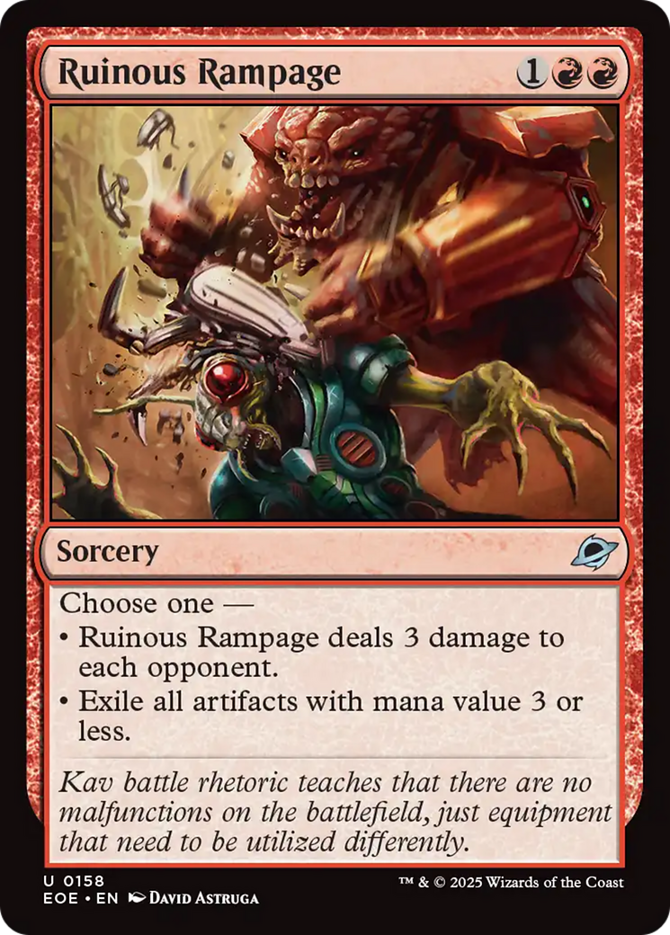 Ruinous Rampage [Edge of Eternities] | I Want That Stuff Brandon