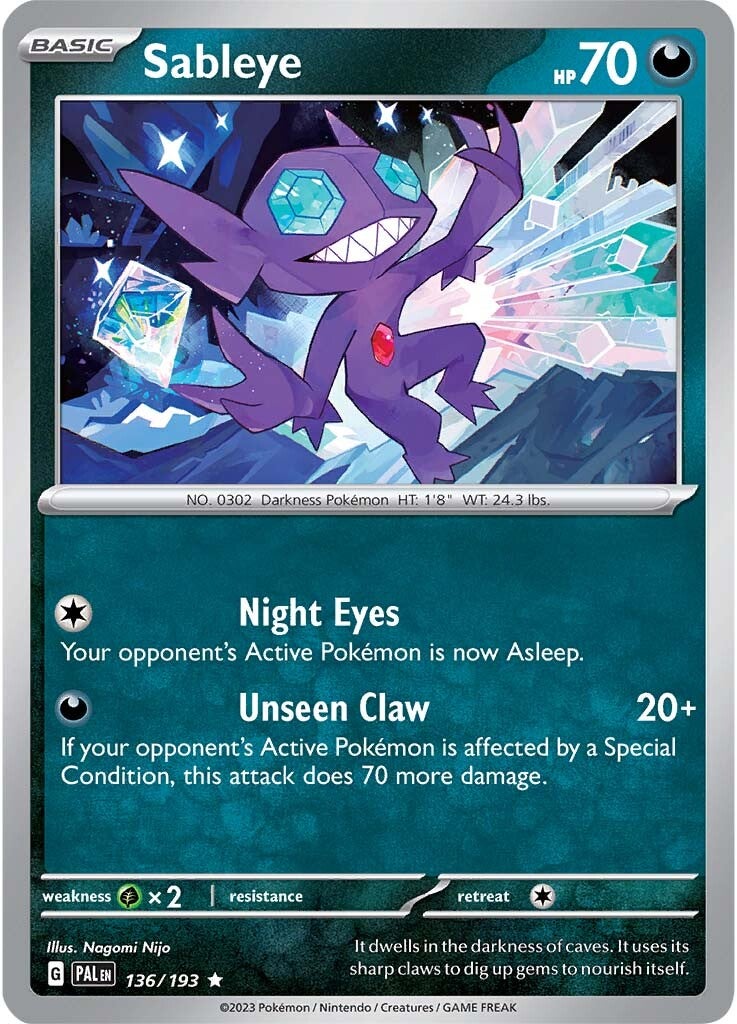 Sableye (136/193) [Scarlet & Violet: Paldea Evolved] | I Want That Stuff Brandon