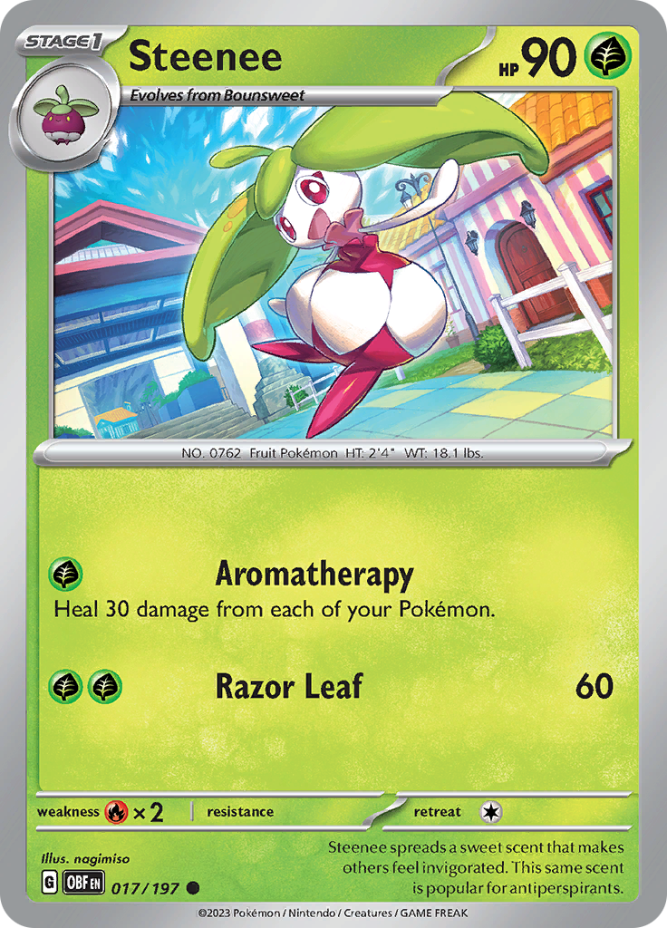 Steenee (017/197) [Scarlet & Violet: Obsidian Flames] | I Want That Stuff Brandon