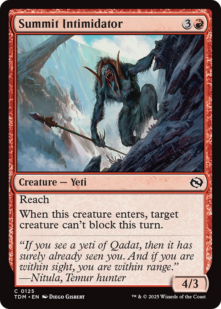 Summit Intimidator [Tarkir: Dragonstorm] | I Want That Stuff Brandon