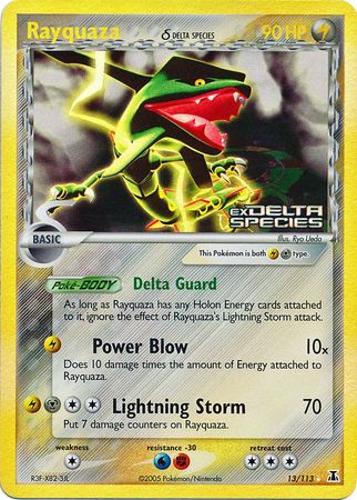 Rayquaza (13/113) (Delta Species) (Stamped) [EX: Delta Species] | I Want That Stuff Brandon