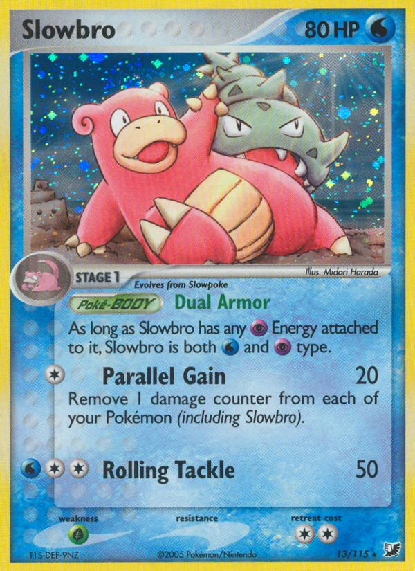 Slowbro (13/115) [EX: Unseen Forces] | I Want That Stuff Brandon