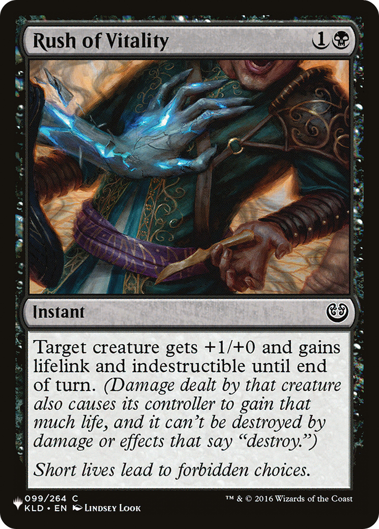 Rush of Vitality [The List] | I Want That Stuff Brandon