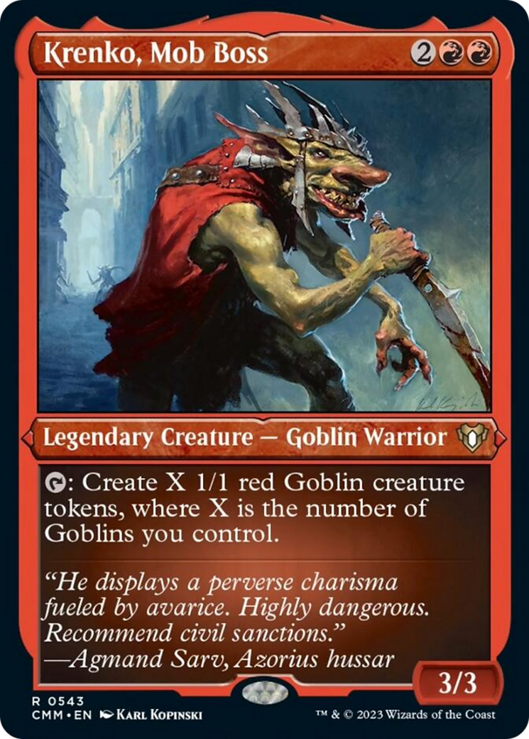 Krenko, Mob Boss (Foil Etched) [Commander Masters] | I Want That Stuff Brandon