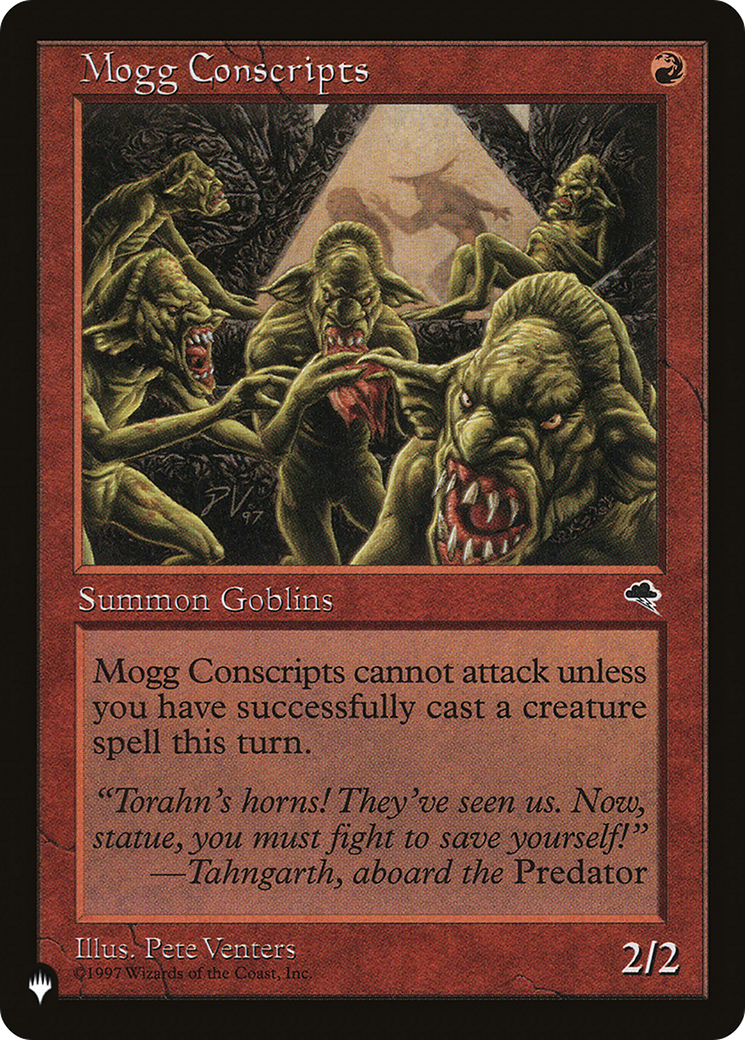 Mogg Conscripts [The List] | I Want That Stuff Brandon