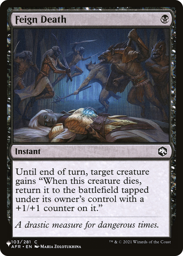 Feign Death [The List Reprints] | I Want That Stuff Brandon