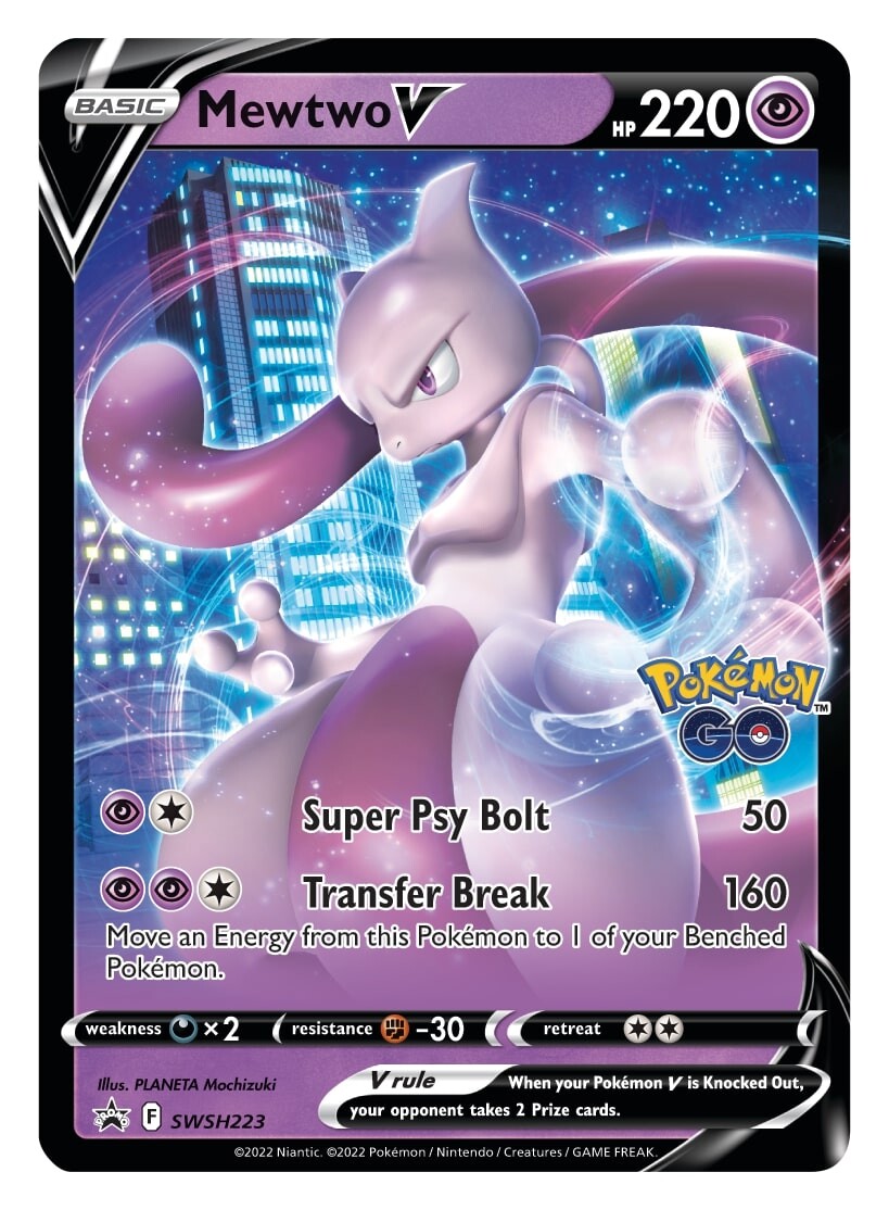 Mewtwo V (SWSH223) [Sword & Shield: Black Star Promos] | I Want That Stuff Brandon