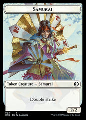 Rebel // Samurai Double-Sided Token [Phyrexia: All Will Be One Tokens] | I Want That Stuff Brandon