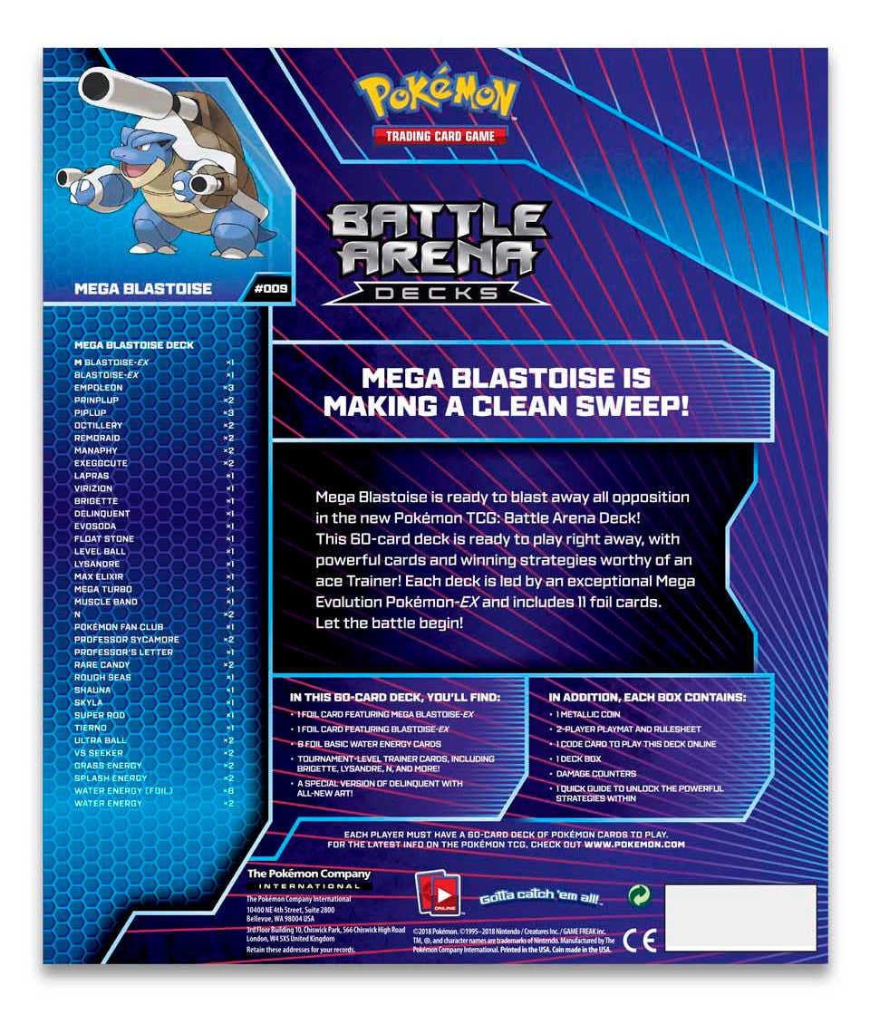 Battle Arena Deck (Mega Blastoise) | I Want That Stuff Brandon