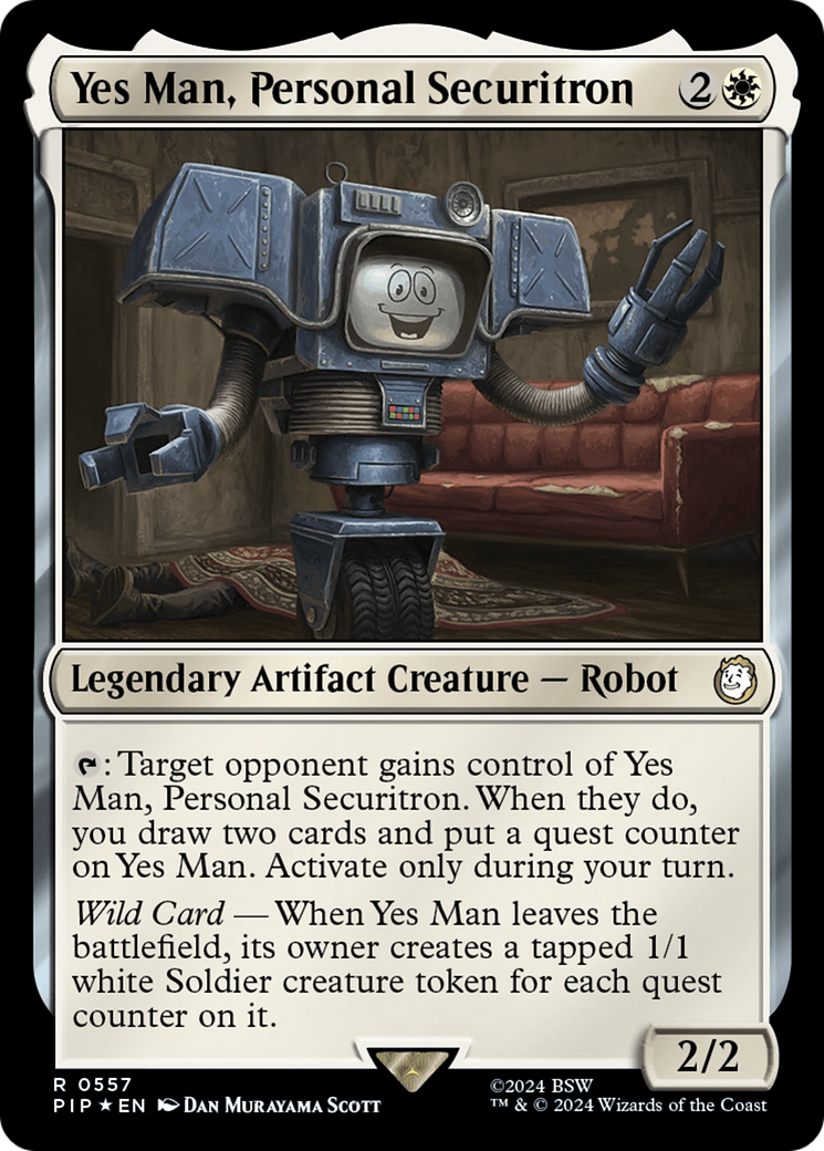 Yes Man, Personal Securitron (Surge Foil) [Fallout] | I Want That Stuff Brandon