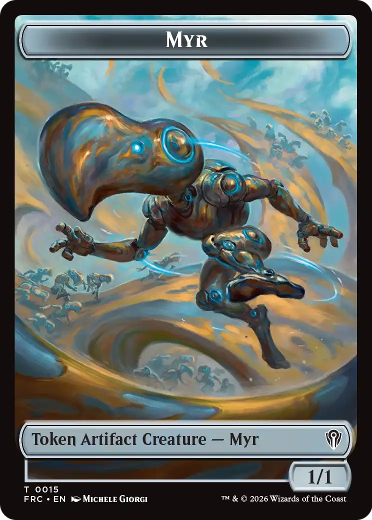 Gingerbrute // Myr Double-Sided Token [Reality Fracture Commander Tokens] | I Want That Stuff Brandon