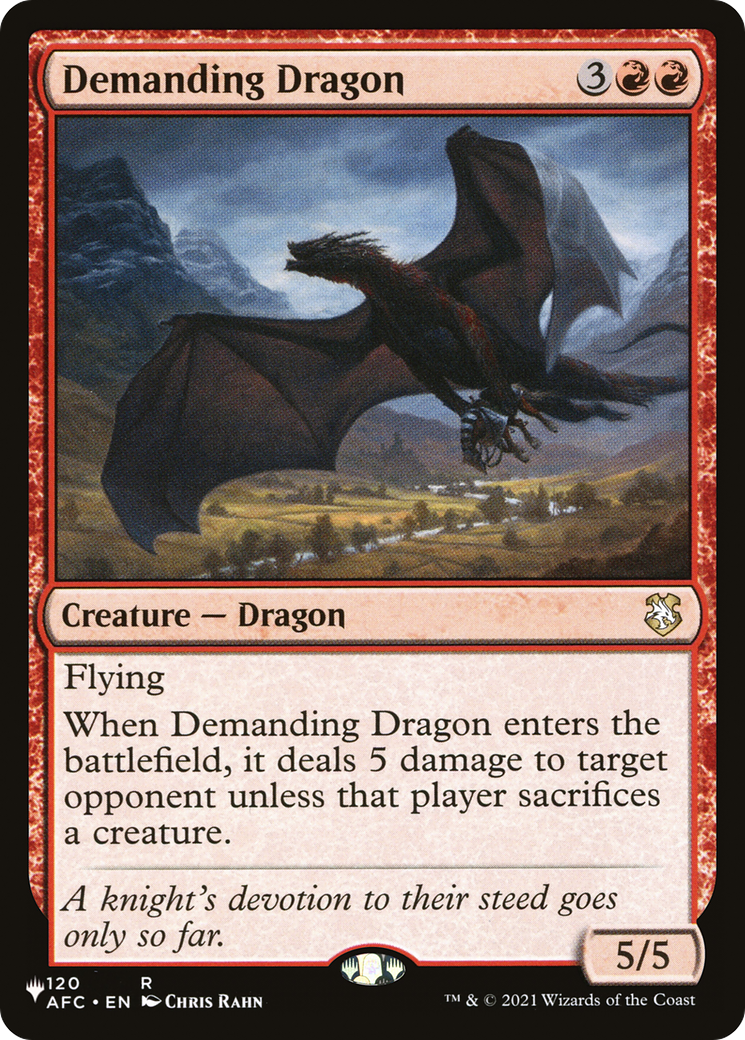 Demanding Dragon [The List] | I Want That Stuff Brandon