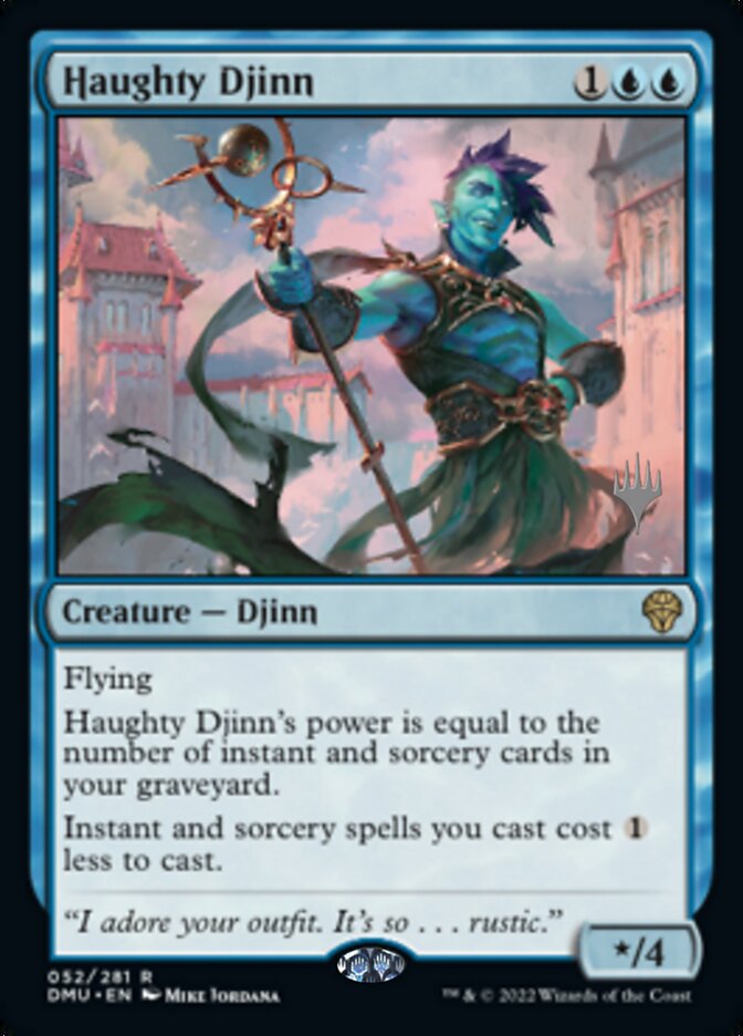 Haughty Djinn (Promo Pack) [Dominaria United Promos] | I Want That Stuff Brandon