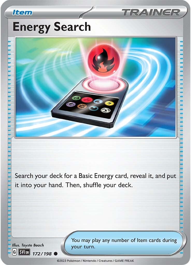 Energy Search (172/198) [Scarlet & Violet: Base Set] | I Want That Stuff Brandon