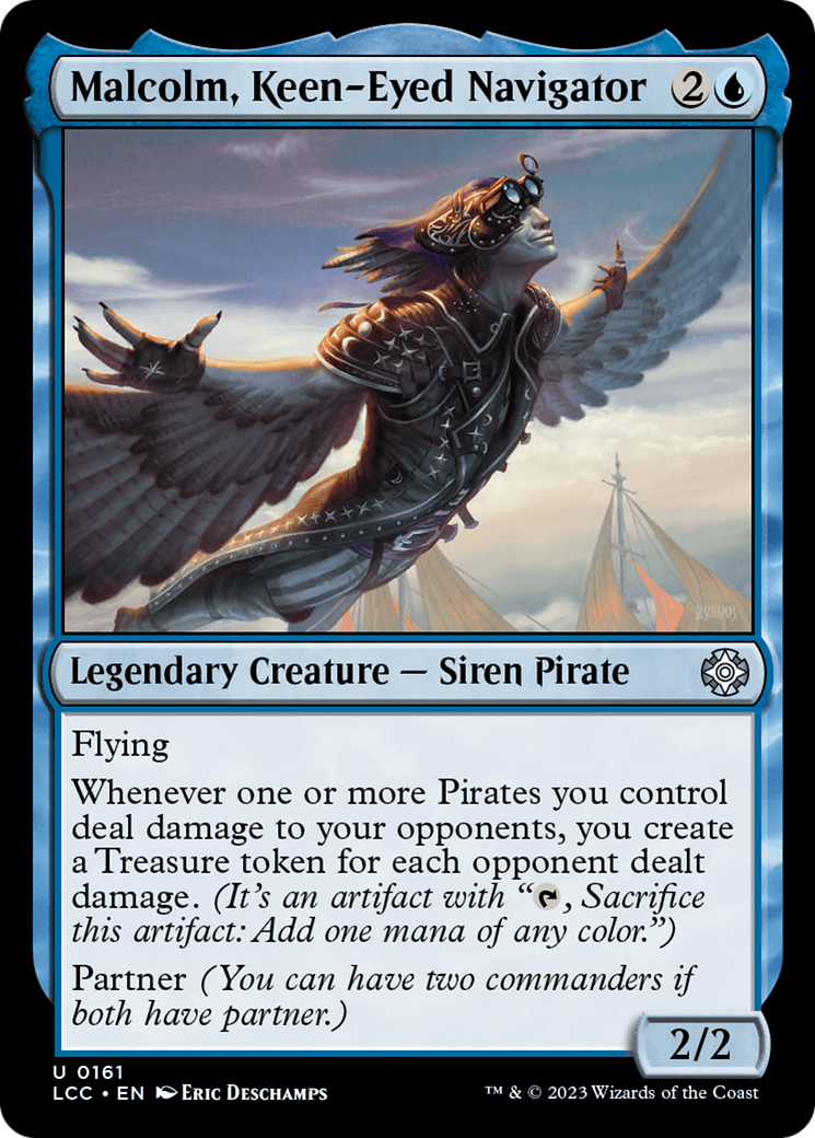 Malcolm, Keen-Eyed Navigator [The Lost Caverns of Ixalan Commander] | I Want That Stuff Brandon