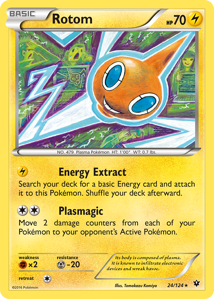 Rotom (24/124) [XY: Fates Collide] | I Want That Stuff Brandon