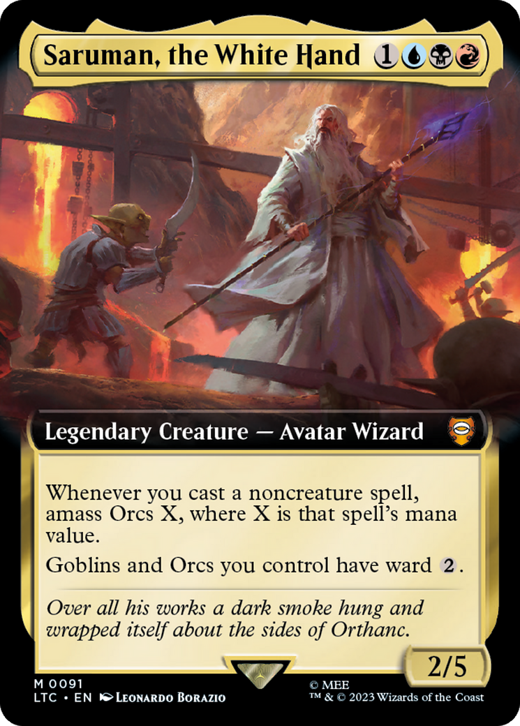 Saruman, the White Hand (Extended Art) [The Lord of the Rings: Tales of Middle-Earth Commander] | I Want That Stuff Brandon