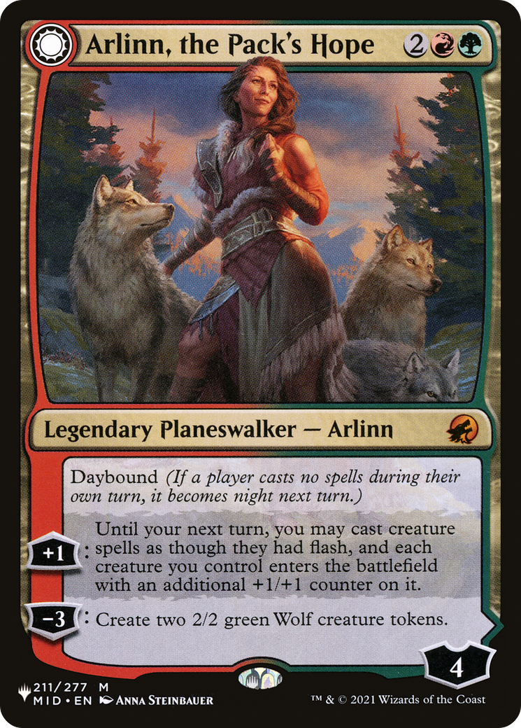 Arlinn, the Pack's Hope // Arlinn, the Moon's Fury [Secret Lair: From Cute to Brute] | I Want That Stuff Brandon