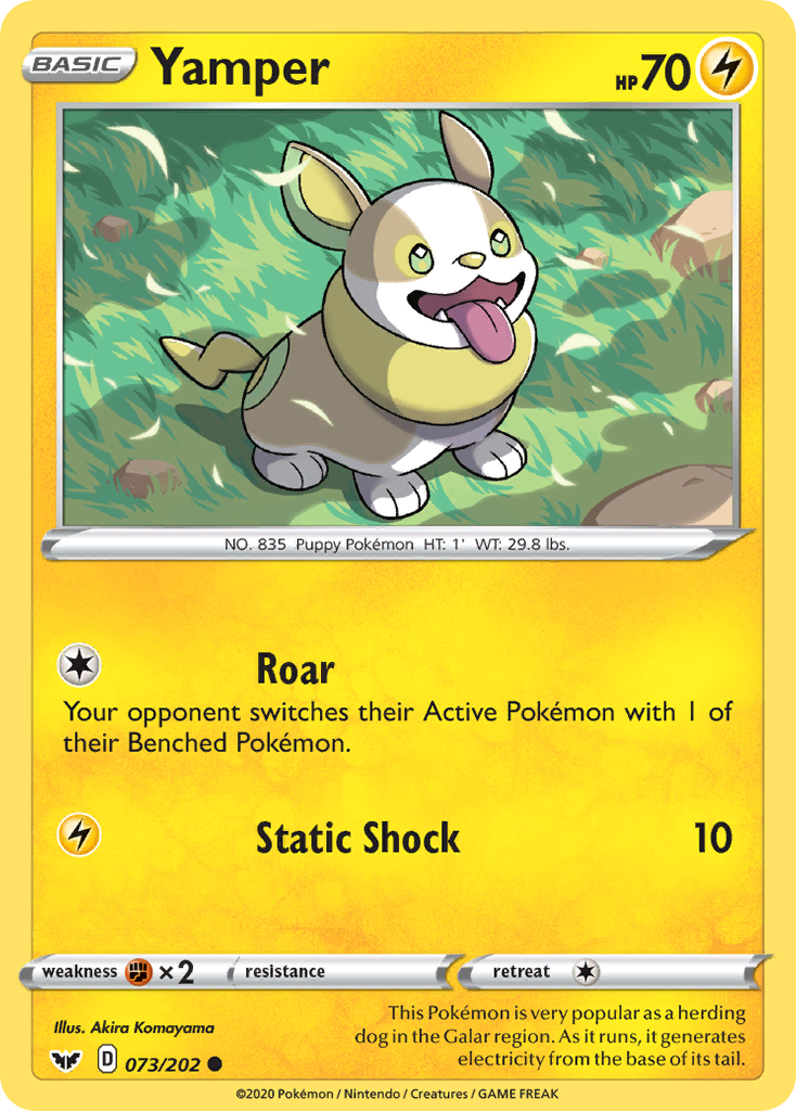 Yamper (073/202) [Sword & Shield: Base Set] | I Want That Stuff Brandon