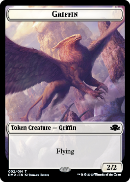 Goblin // Griffin Double-Sided Token [Dominaria Remastered Tokens] | I Want That Stuff Brandon