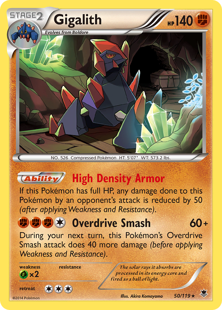 Gigalith (50/119) [XY: Phantom Forces] | I Want That Stuff Brandon