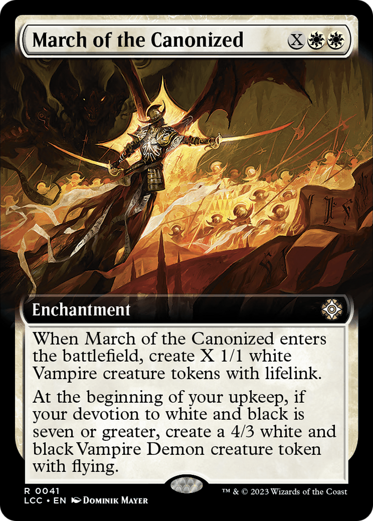 March of the Canonized (Extended Art) [The Lost Caverns of Ixalan Commander] | I Want That Stuff Brandon