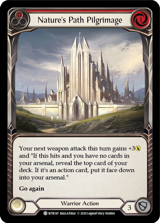 Nature's Path Pilgrimage (Red) [U-WTR147] (Welcome to Rathe Unlimited)  Unlimited Rainbow Foil | I Want That Stuff Brandon