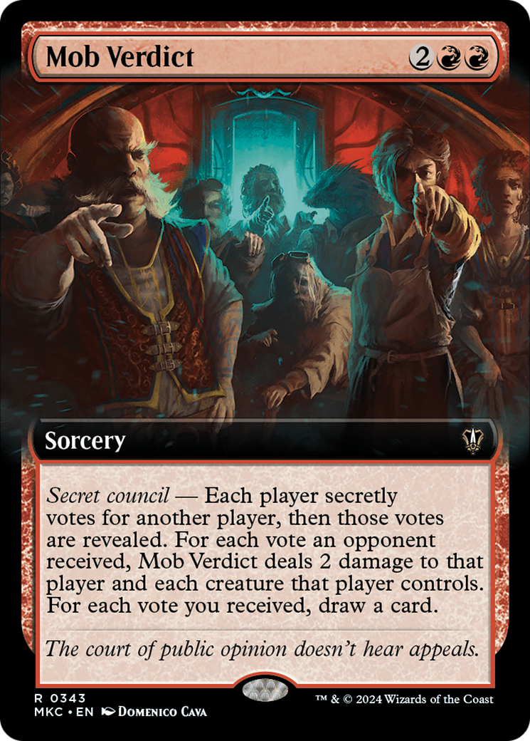 Mob Verdict (Extended Art) [Murders at Karlov Manor Commander] | I Want That Stuff Brandon