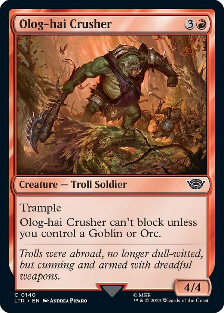 Olog-hai Crusher [The Lord of the Rings: Tales of Middle-Earth] | I Want That Stuff Brandon