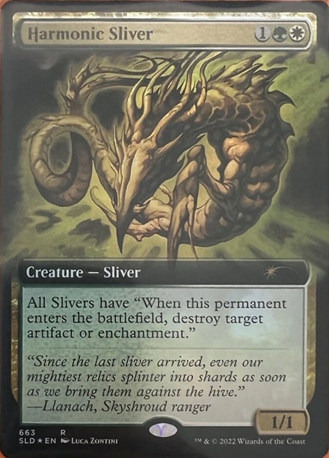 Harmonic Sliver (Extended Art) [Secret Lair Drop Promos] | I Want That Stuff Brandon